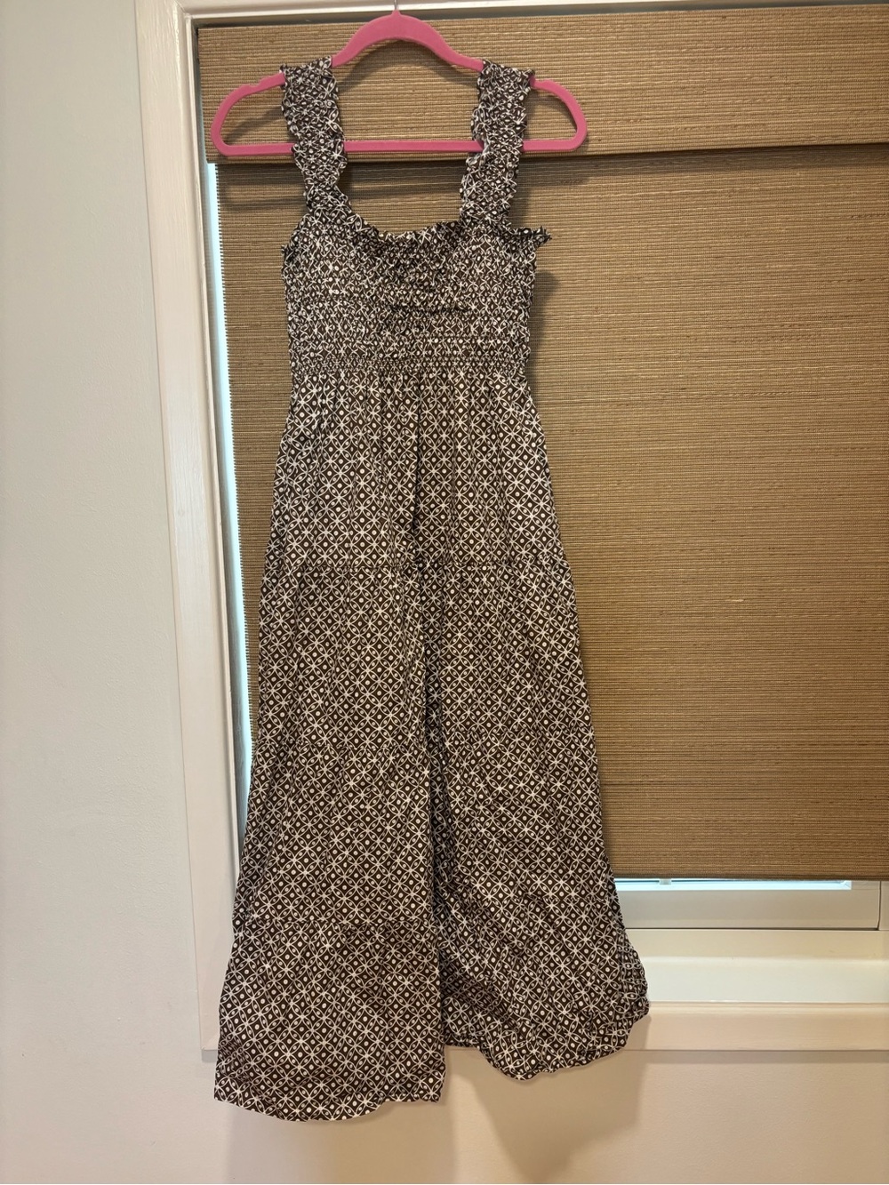 Hill house home brown and white dress